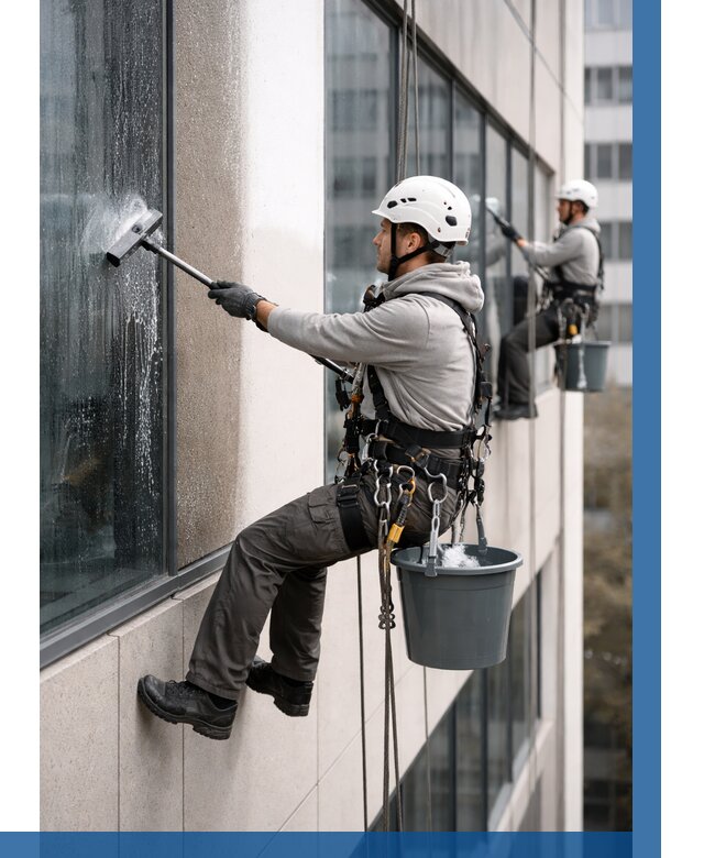 Мойка фасадов зданий в Нижневартовске под ключ от 363 р. | ВЫСОТНИК-Нжт