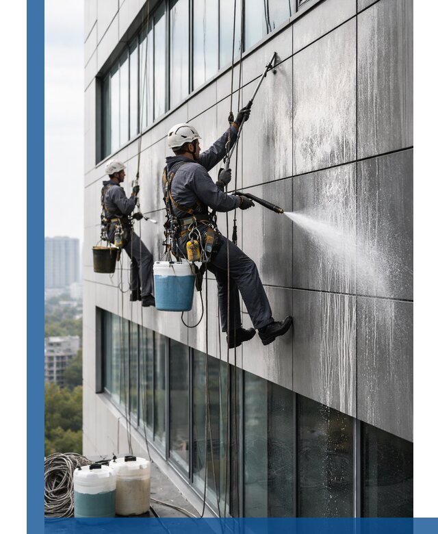 Профессиональная мойка вентилируемых фасадов в Нижневартовске