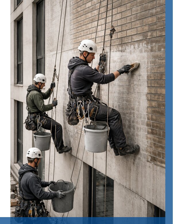 Удаление высолов с фасада в Нижневартовске от 259 р. | ВЫСОТНИК-Нжт