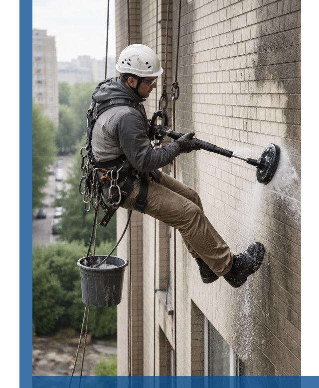 Очистка фасада от копоти в Нижневартовске профессионально и безопасно