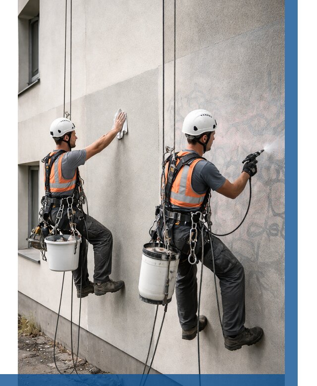 Антиграффити покрытие фасада в Нижневартовске от 622 р. | ВЫСОТНИК-Нжт