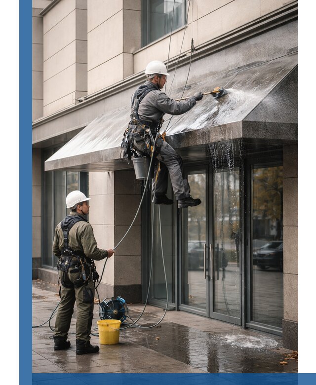 Профессиональная мойка козырьков и навесов в Нижневартовске