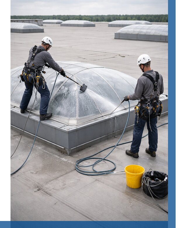 Мойка зенитных фонарей в Нижневартовске, заказать от 4662 р. | ВЫСОТНИК-Нжт