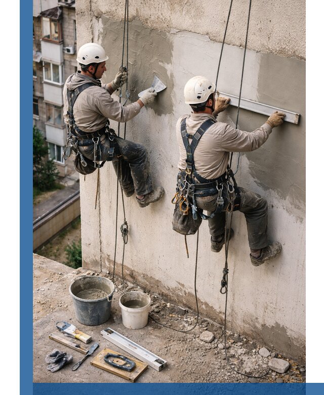 Комплексный ремонт штукатурного фасада с гарантией в Нижневартовске