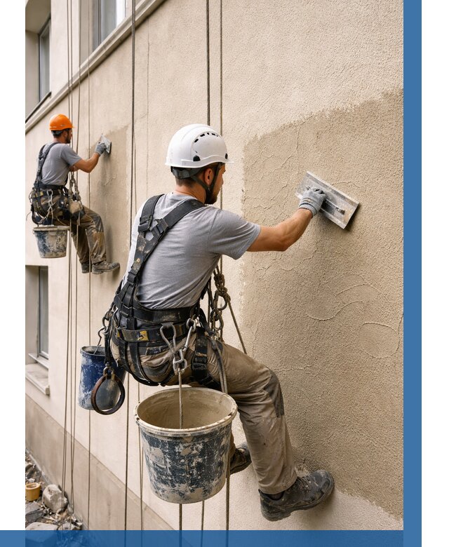 Декоративная штукатурка фасада в Нижневартовске от 1243 р. | ВЫСОТНИК-Нжт