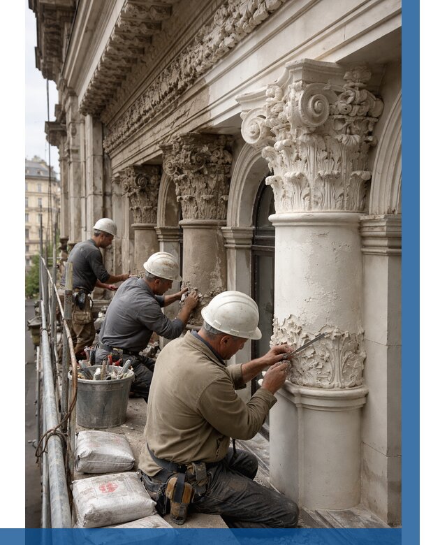 Реставрация фасадной лепнины в Нижневартовске от 2590 р. | ВЫСОТНИК-Нжт