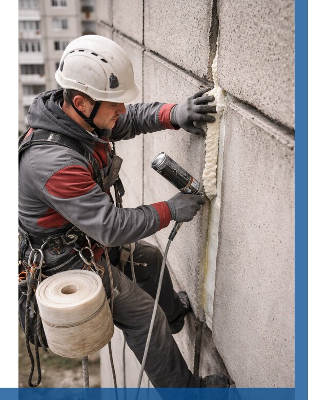 Утепление межпанельных швов в Нижневартовске от 725 р. | ВЫСОТНИК-Нжт