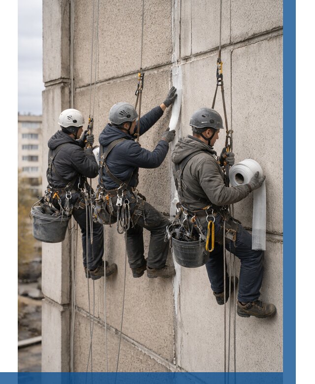 Ремонт межпанельных швов в Нижневартовске от 777 р. | ВЫСОТНИК-Нжт