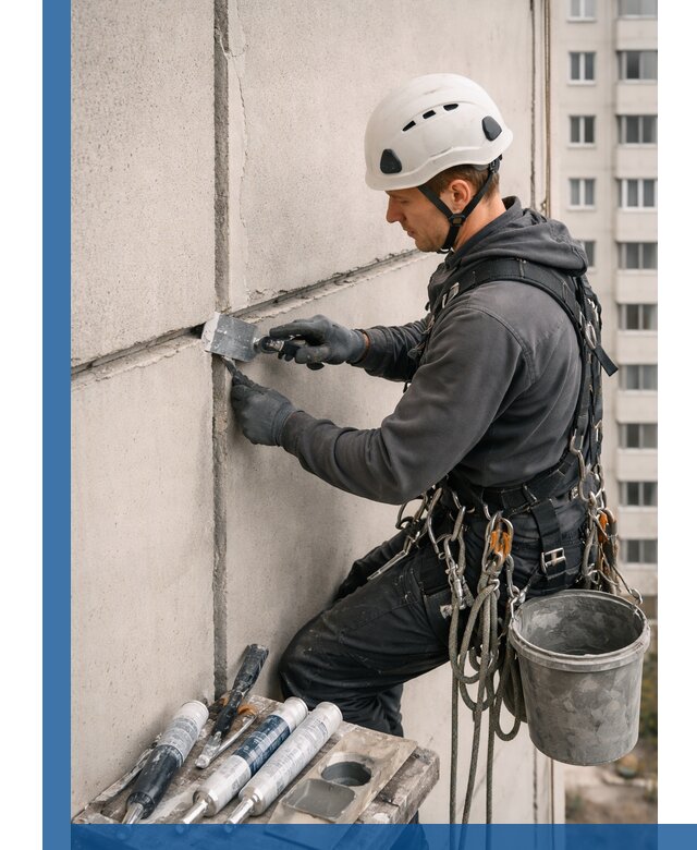 Ремонт межпанельных швов в Нижневартовске герметизация и восстановление