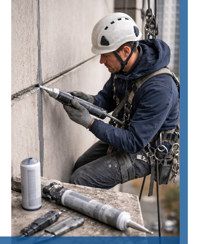 Вторичная герметизация швов в Нижневартовске от 466 р. | ВЫСОТНИК-Нжт