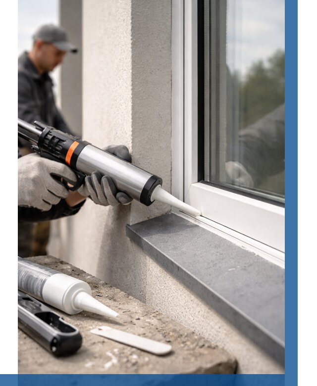 Герметизация монтажных швов окон в Нижневартовске от 673 р. | ВЫСОТНИК-Нжт