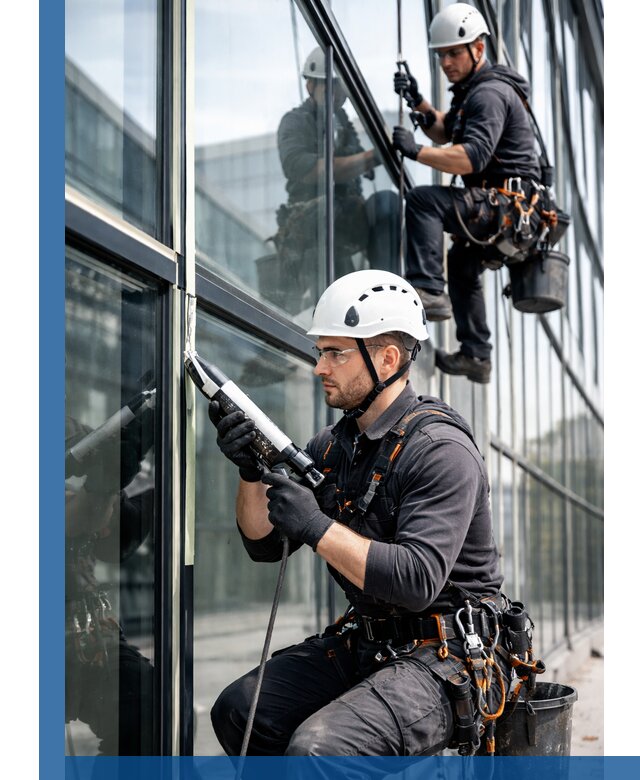 Герметизация витражных швов в Нижневартовске для зданий и фасадов