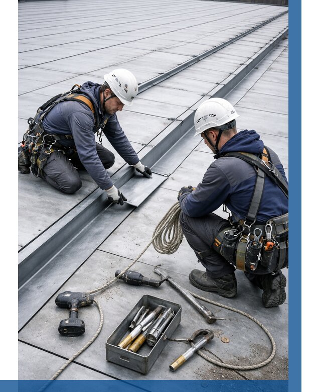 Ремонт фальцевой кровли в Нижневартовске от 725 р. | ВЫСОТНИК-Нжт