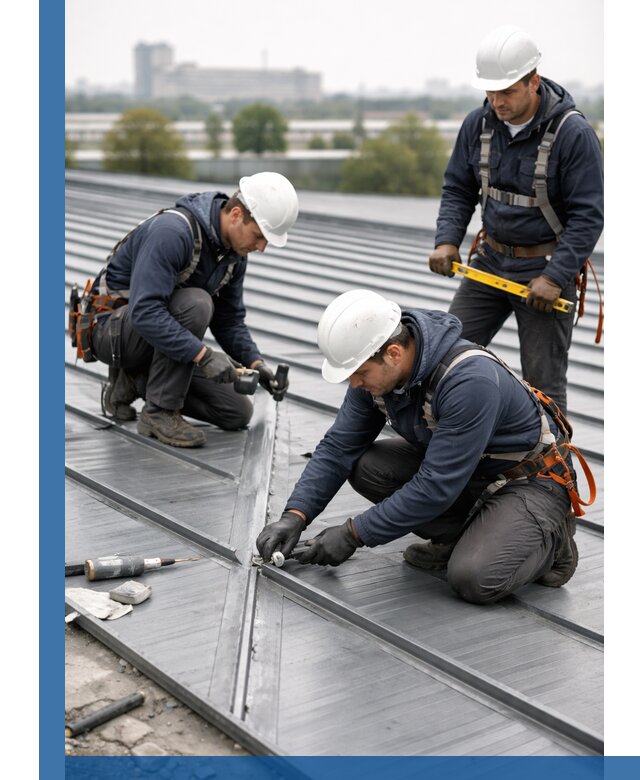 Ремонт фальцевой кровли в Нижневартовске срочно и качественно