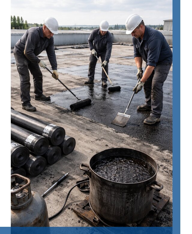 Гидроизоляция кровли мастикой в Нижневартовске от 622 р. | ВЫСОТНИК-Нжт