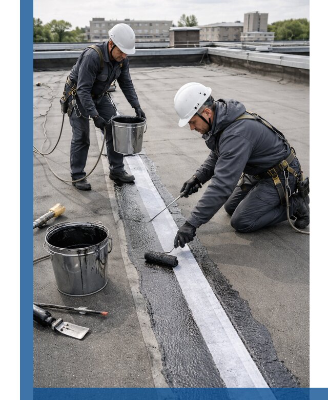 Гидроизоляция кровли мастикой в Нижневартовске надежная защита