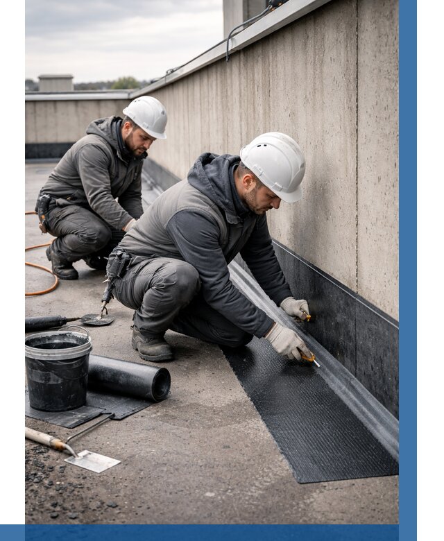 Гидроизоляция примыканий на кровле в Нижневартовске от 932 р. | ВЫСОТНИК-Нжт