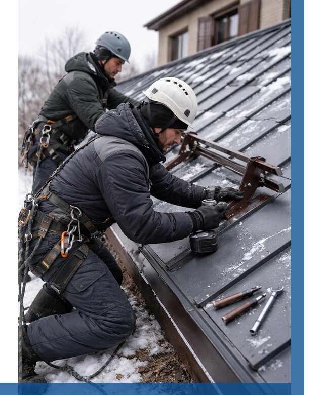 Монтаж снегозадержателей в Нижневартовске от 466 р. | ВЫСОТНИК-Нжт