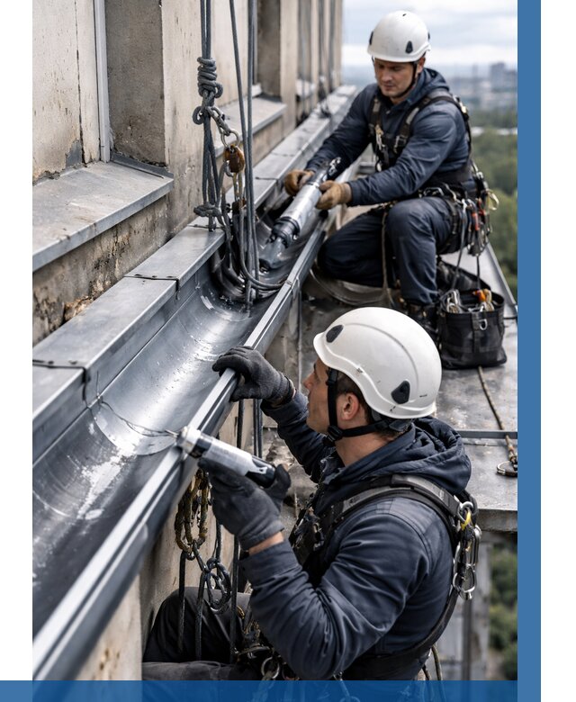 Ремонт водосточных желобов в Нижневартовске от 6734 р. | ВЫСОТНИК-Нжт