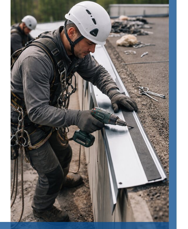 Монтаж капельника на кровле в Нижневартовске от 311 р. | ВЫСОТНИК-Нжт