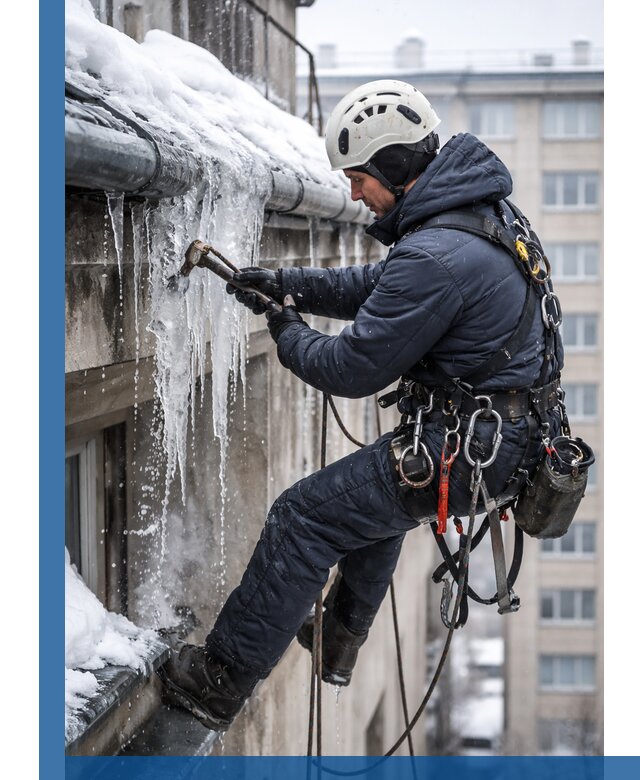 Удаление наледи и чистка водостоков в Нижневартовске оперативно и безопасно