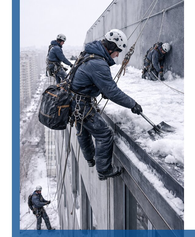 Абонентское обслуживание кровли зимой в Нижневартовске регулярный уход