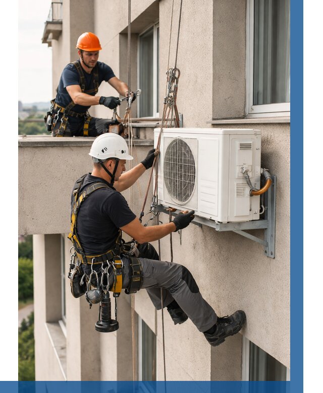 Монтаж внешнего блока кондиционера в Нижневартовске от 6734 р. | ВЫСОТНИК-Нжт