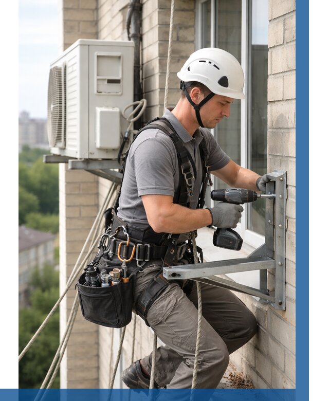 Установка кронштейнов кондиционера в Нижневартовске от 3626 р. | ВЫСОТНИК-Нжт