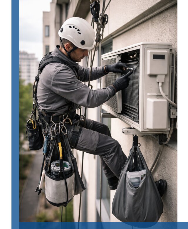 Обслуживание внешнего блока кондиционера в Нижневартовске профессионально