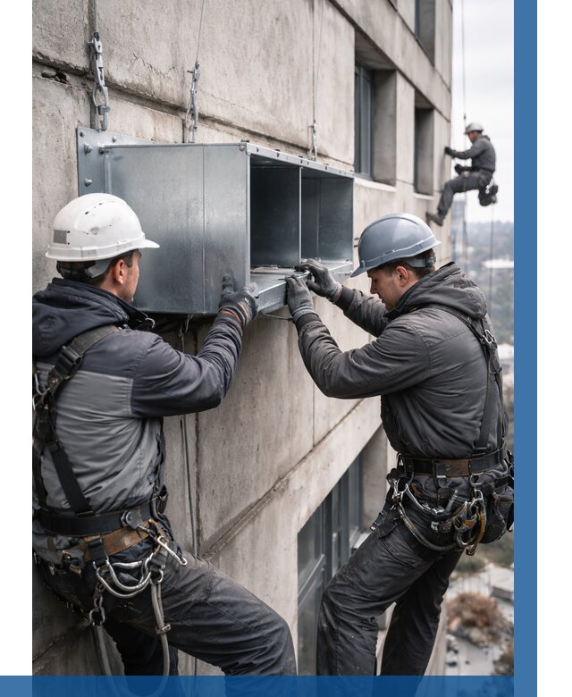 Монтаж вентиляционных коробов в Нижневартовске от 3108 р. | ВЫСОТНИК-Нжт