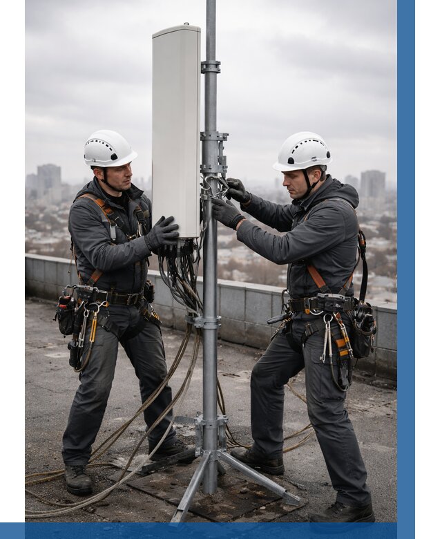 Монтаж антенн связи на крыше в Нижневартовске от 8806 р. | ВЫСОТНИК-Нжт