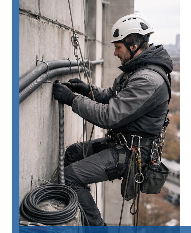 Профессиональный монтаж гофры для кабеля в Нижневартовске с гарантией