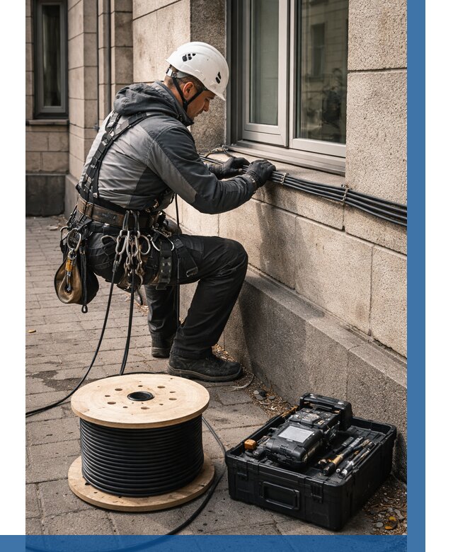 Прокладка оптоволоконного кабеля в Нижневартовске от 829 р. | ВЫСОТНИК-Нжт