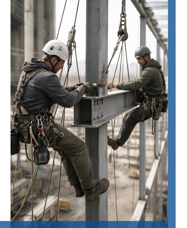 Монтаж металлоконструкций на высоте в Нижневартовске от 3626 р. | ВЫСОТНИК-Нжт