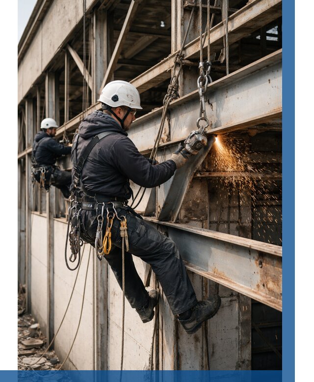 Демонтаж металлоконструкций на высоте в Нижневартовске от 6734р. |ВЫСОТНИК-Нжт