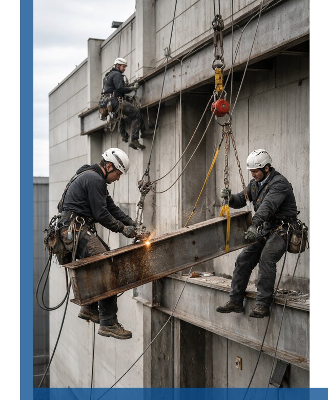 Демонтаж металлоконструкций на высоте в Нижневартовске под ключ