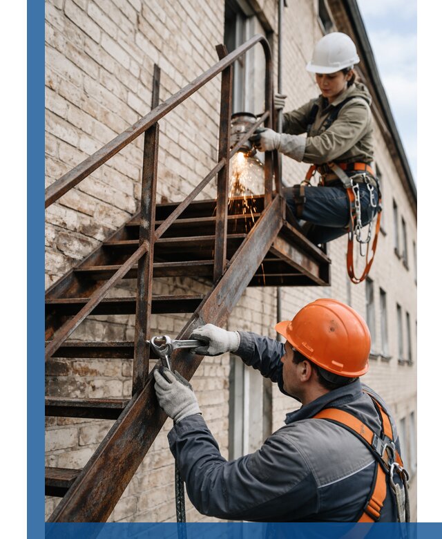 Ремонт и восстановление пожарных лестниц с выездом в Нижневартовске