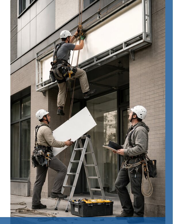 Монтаж светового короба в Нижневартовске от 6734 р. | ВЫСОТНИК-Нжт