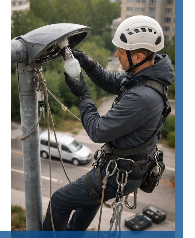 Замена ламп на высоте в Нижневартовске от 2590 р. | ВЫСОТНИК-Нжт