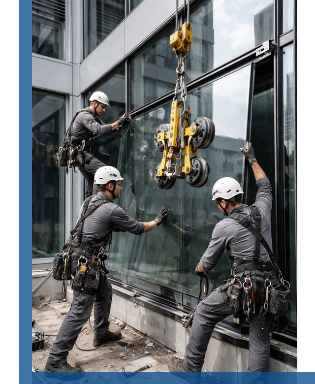 Структурное остекление фасадов в Нижневартовске монтаж и обслуживание