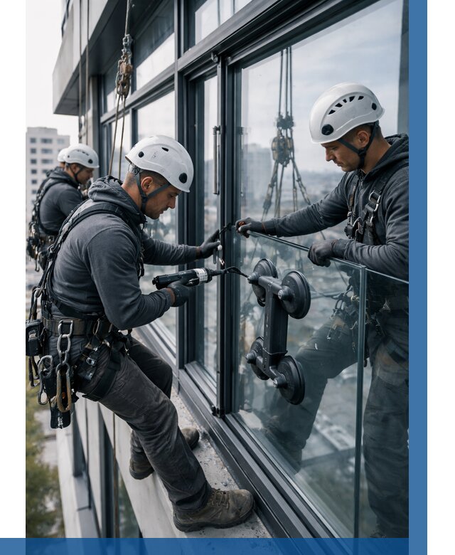 Витражное остекление зданий в Нижневартовске от 3626 р. | ВЫСОТНИК-Нжт