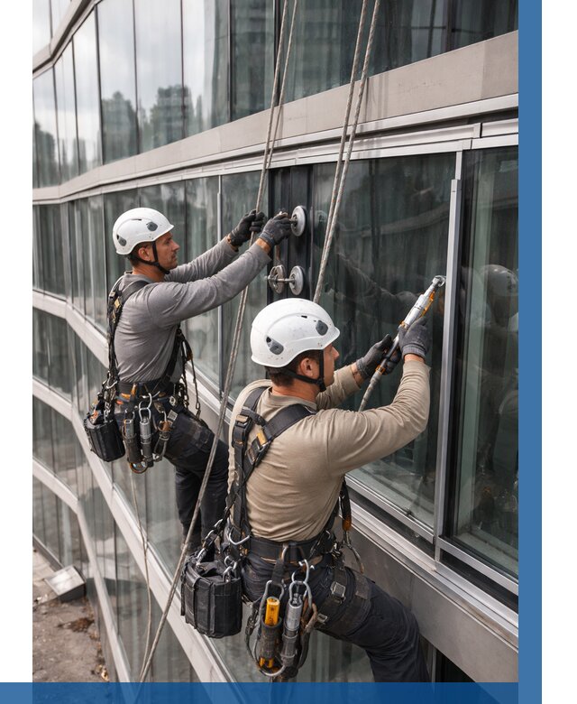 Радиусное остекление фасада в Нижневартовске от 12432 р. | ВЫСОТНИК-Нжт