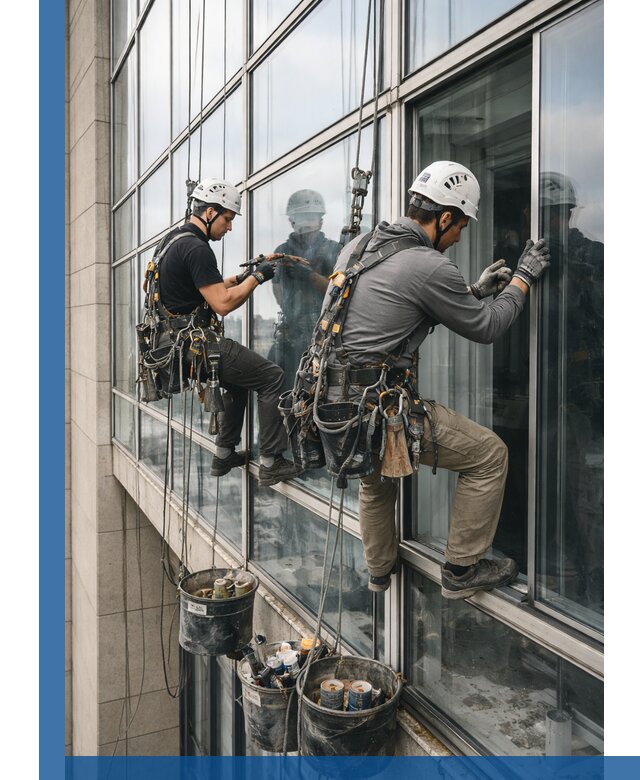 Ремонт витражных конструкций и фасадного остекления в Нижневартовске