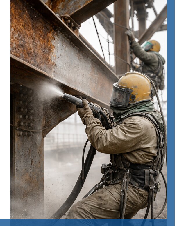 Пескоструйная очистка металлоконструкций в Нижневартовске по 622 р.  ВЫСОТНИК-Нжт