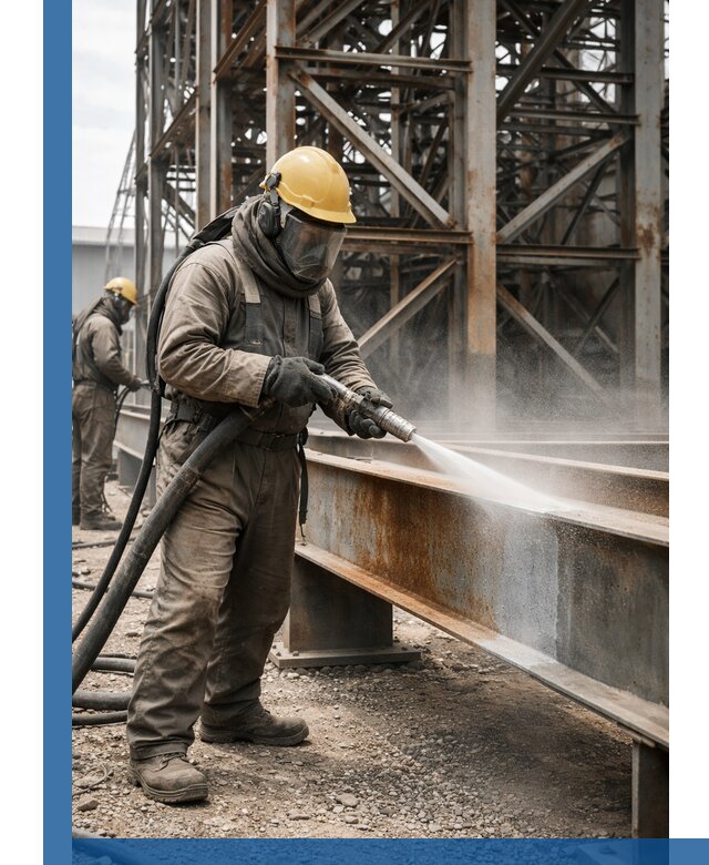 Пескоструйная очистка металлоконструкций в Нижневартовске промышленная