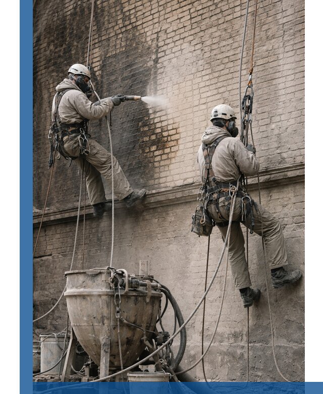 Пескоструйная очистка фасадов в Нижневартовске профессионально