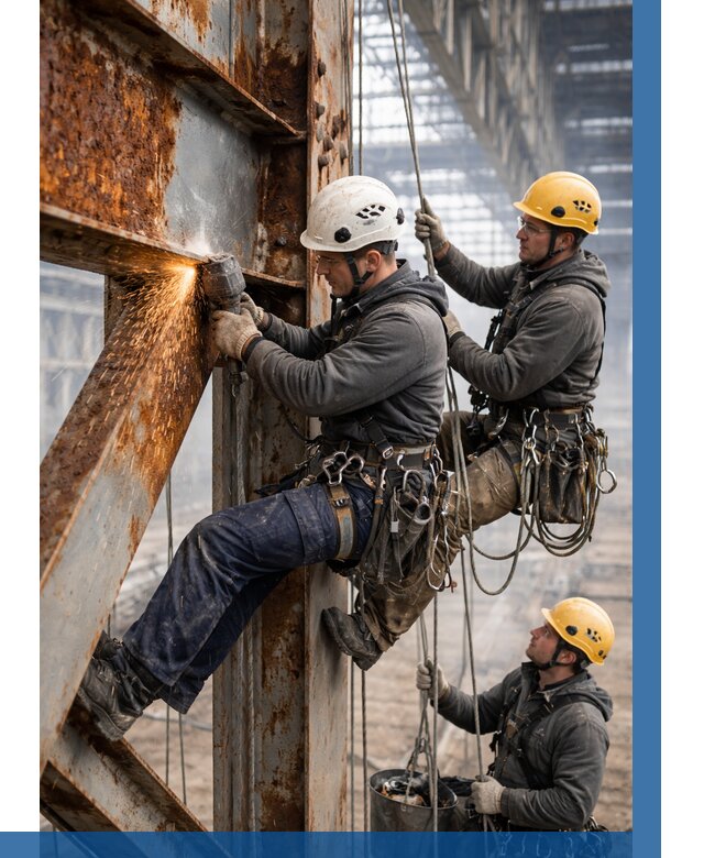 Зачистка металла от ржавчины в Нижневартовске от 363 р. | ВЫСОТНИК-Нжт