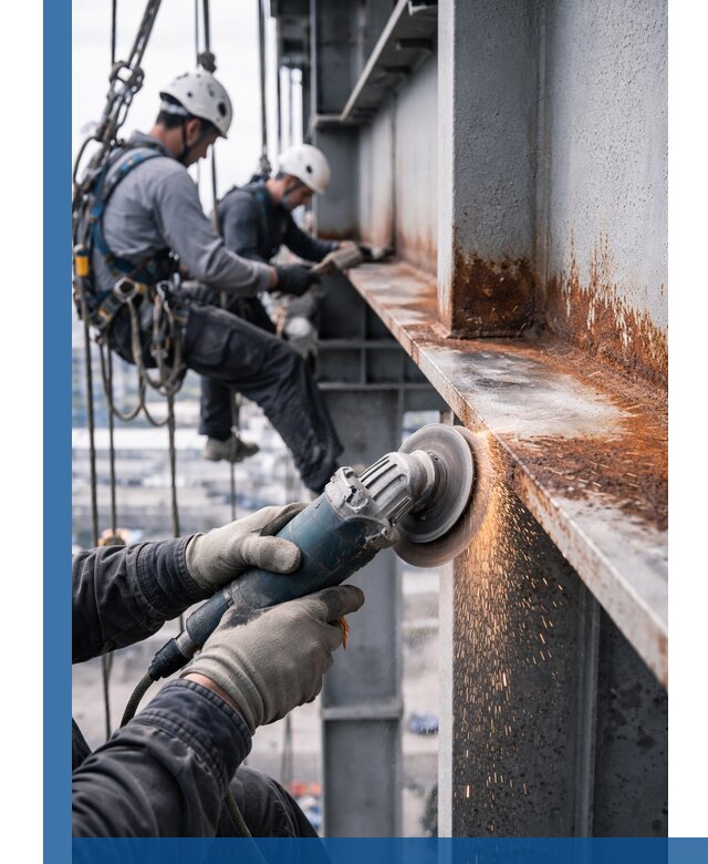 Зачистка металла от ржавчины и подготовка поверхностей в Нижневартовске