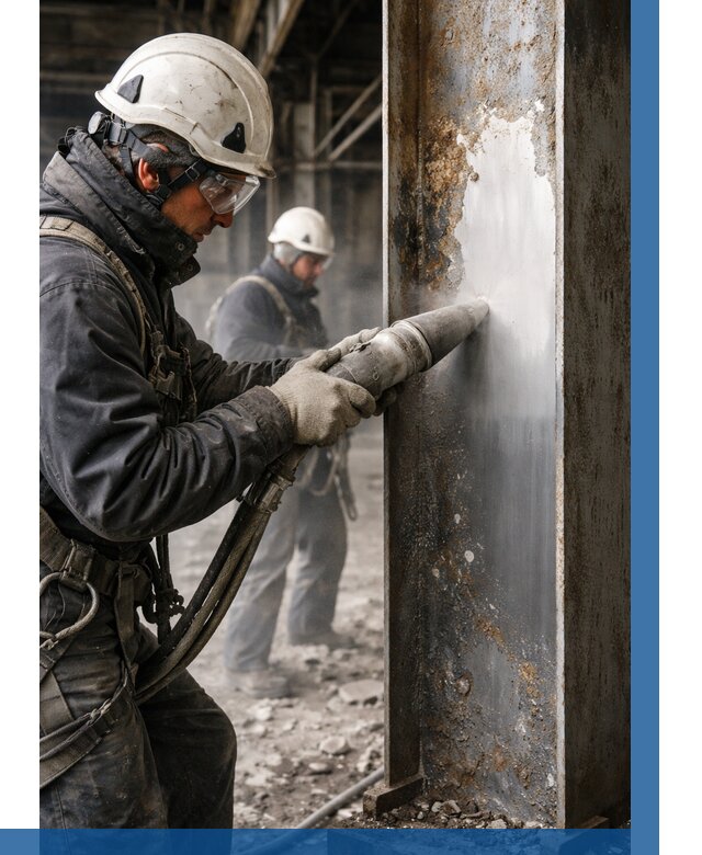 Удаление старой краски с металла в Нижневартовске от 466 р. | ВЫСОТНИК-Нжт