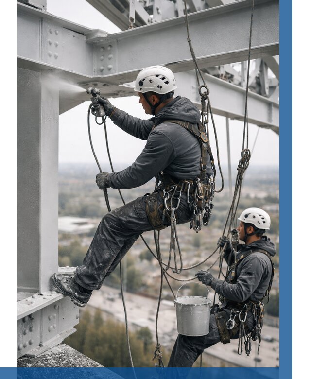 Покраска металлоконструкций на высоте в Нижневартовске 363 р |ВЫСОТНИК-Нжт
